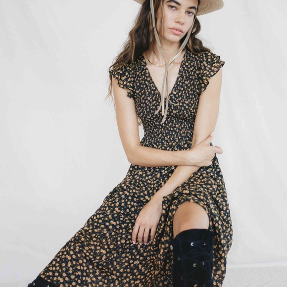 The Bodie Dress in Passionfruit Floral - Picture 3 of 16